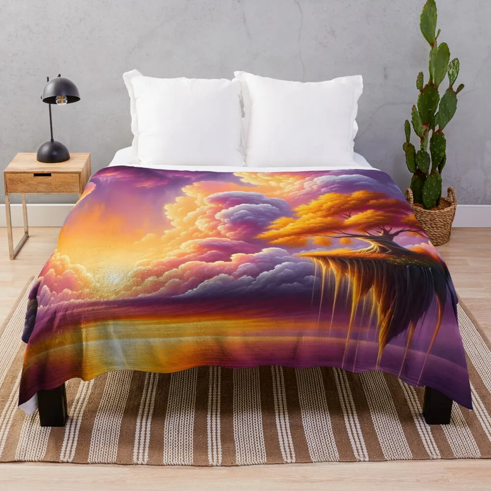 

Pastel Wonderland Throw Blanket Retro Blankets anime blanket