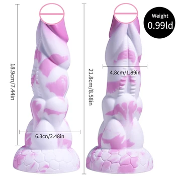 Huge tentacle Spiral Penis Realistic Suction Cup Adult Silicone Anal Plug Monster Dildo Sex Toys for Women Masturbation 6