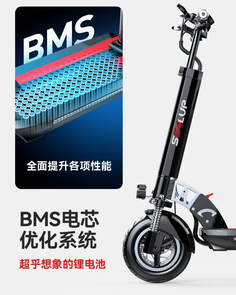 Electric Scooter 500W motor 28.6AH Battery Urban E-scooter Mountain Off-Road scooter 10-inch Tires Strong Shock absorption