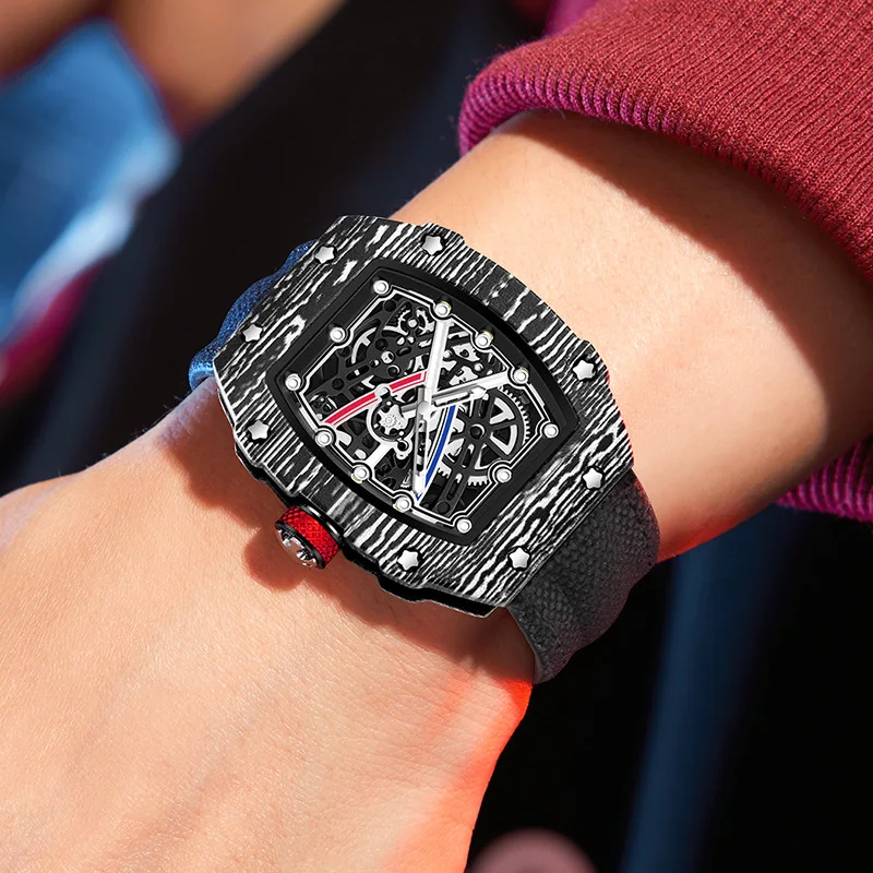 New Sports Fashion Quartz Watch for Men and Women, Ultra-Thin Barrel Series, Trendy and Fashionable, with Luminous Display, Nylon Strap, Electronic Quartz Movement, Suitable for Men, Ideal Gift for Va - 5