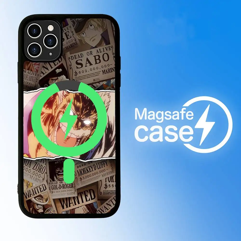 Anime O-One Pieces Phone Case with Magsafe Magnetic Shell