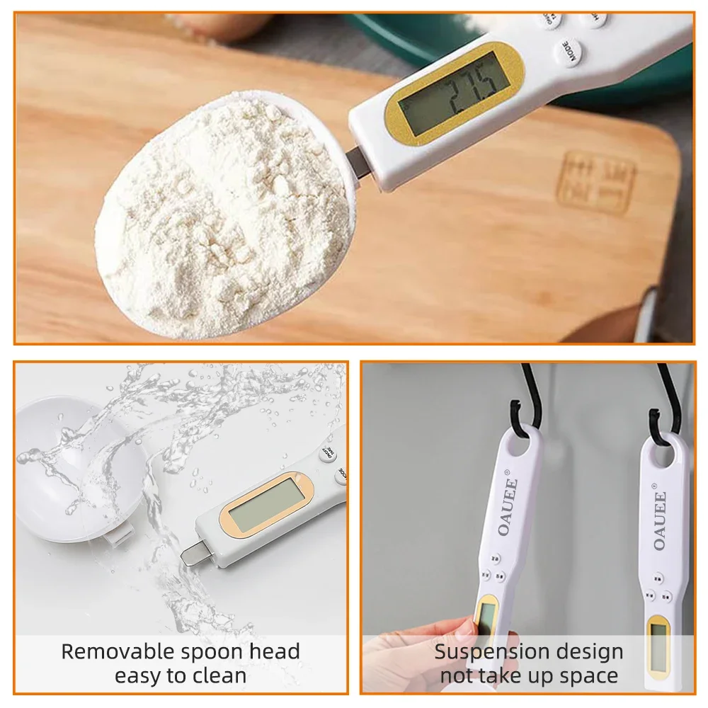 Electronic Kitchen Scale LCD Digital Measuring 500g 0.1g Precise Digital Spoon Food Flour Milk Coffee Scale Kitchen Mini Tool electronic kitchen scale electronic scale