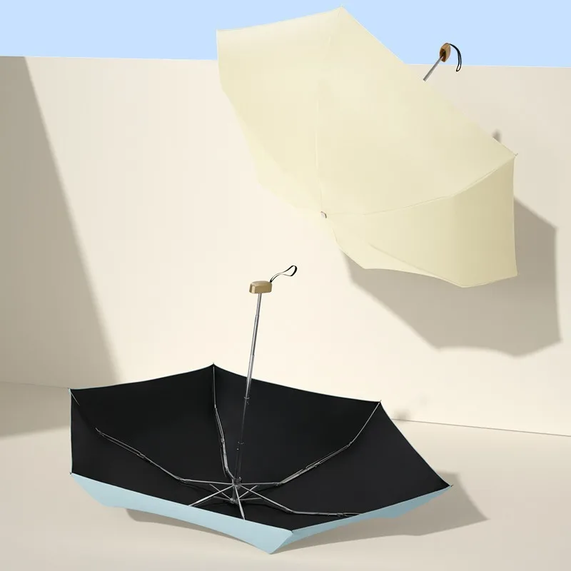 Compact Ultra Light Mini Women's Sun Protection Umbrella with UV Shield