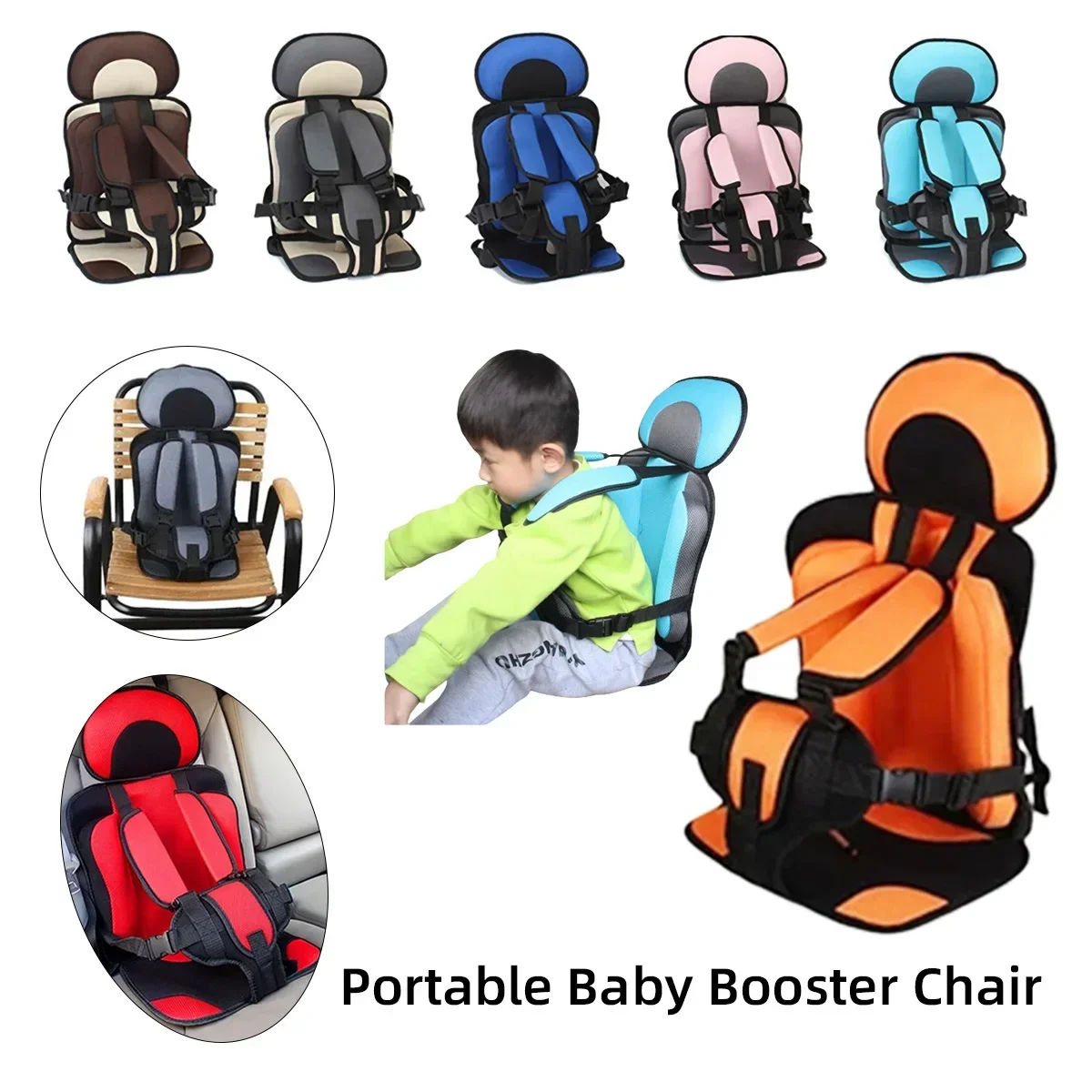 Kids Safe Chair Mat Children Chairs Updated Version Thickening Sponge Baby Stroller Cushion Accesso September to 12 years old