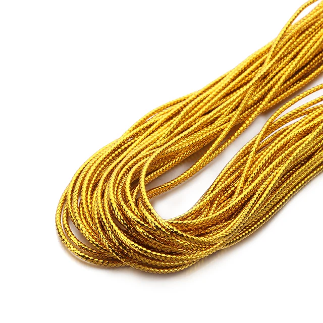 90m Rope Gold Silver Color Cord Gifts Packing String Thread for Jewelry  Making DIY Braid Bracelet Price Tag Thanks Label Lanyard - AliExpress