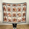 YanYangTian 2024 New Capybara Thin blanket sofa cover bedding Cute puppy print Autumn Winter warm comforter Home and decoration 4