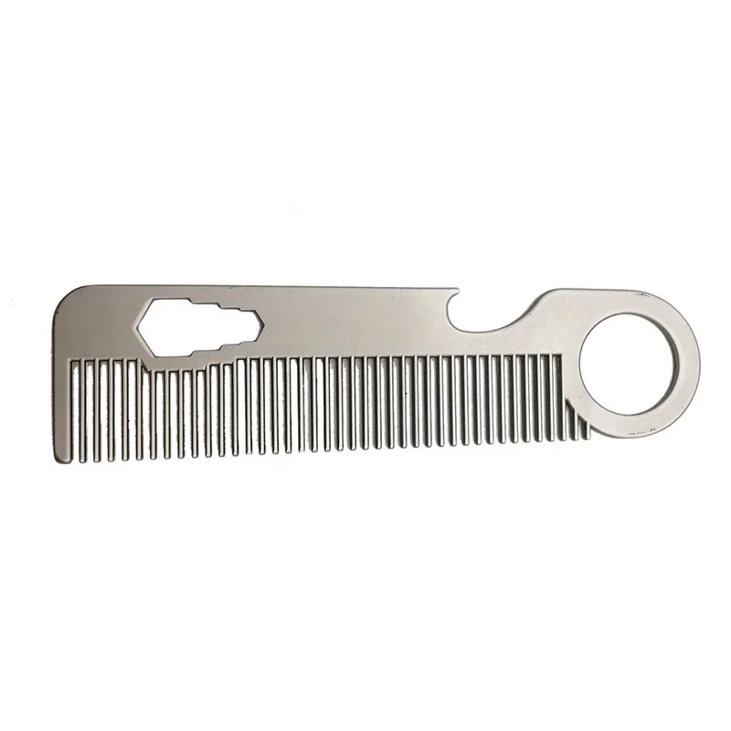 Stainless Steel Comb Portable Hair Comb Mini Comb Beard Comb Men's Beard Comb Styling Comb 6