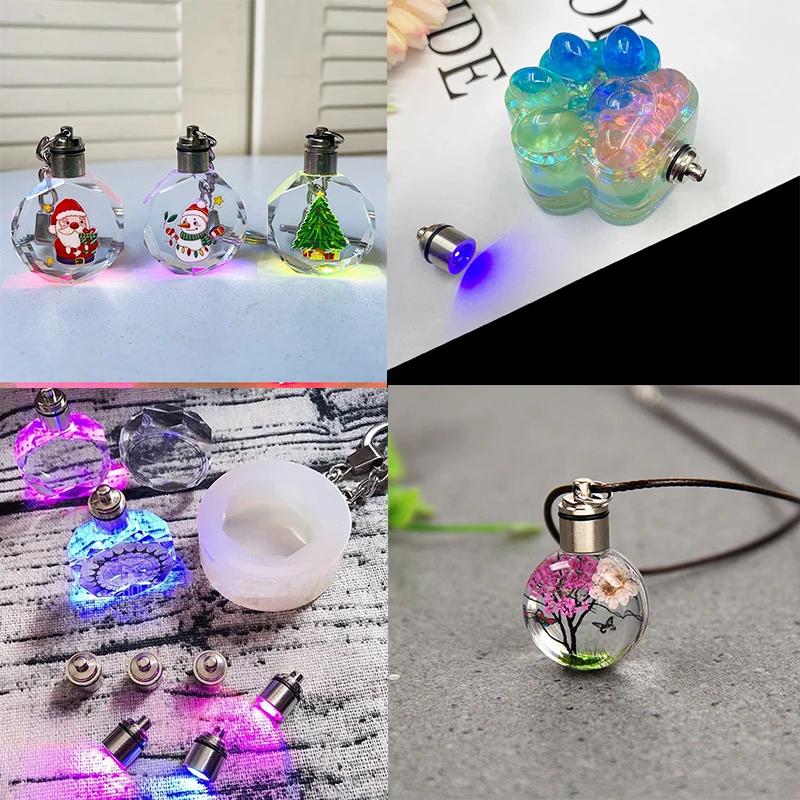 Light Up LED Beaded Necklaces with Single Colors