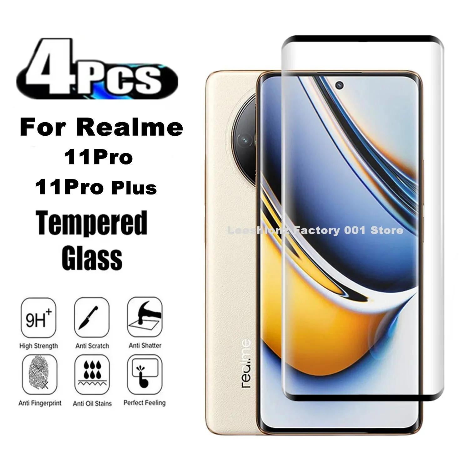 

2/4Pcs Protective Tempered Glass For Realme 11Pro 11Pro Plus Screen Protector