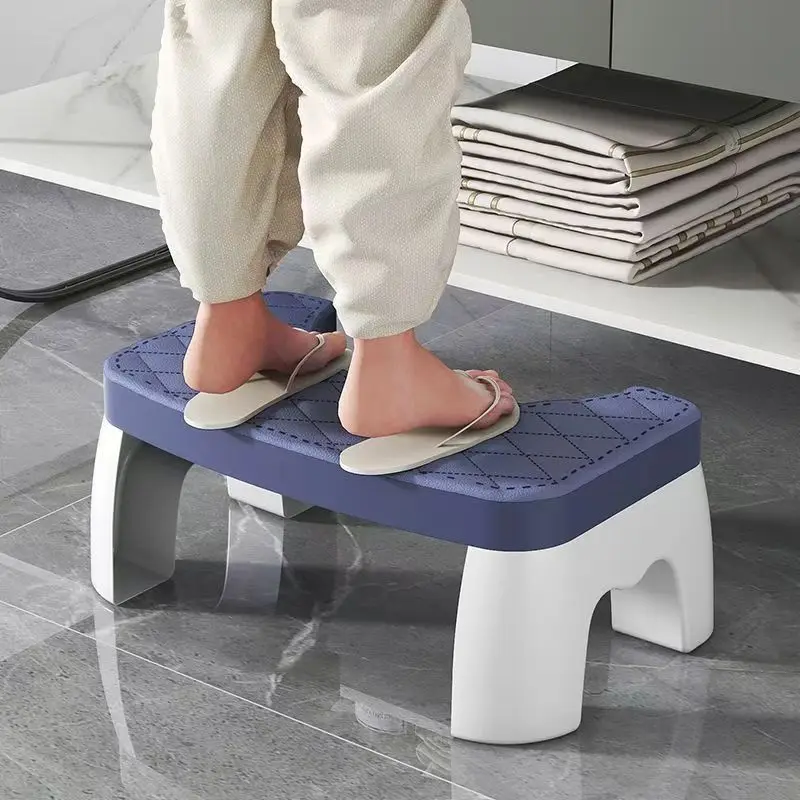 Home Bathroom Plastic Squat Toilet Stool Suitable for The Elderly, Children, and Pregnant Women Office Footstool