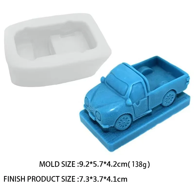 3D-Simulationsform für Auto, Bus, Taxi, Boot, Kerzen, Kuchendekoration, Backen, DIY, Harz, Aromatherapie, Silikonform, Gips, Ornament, Haushalt – Detail 15