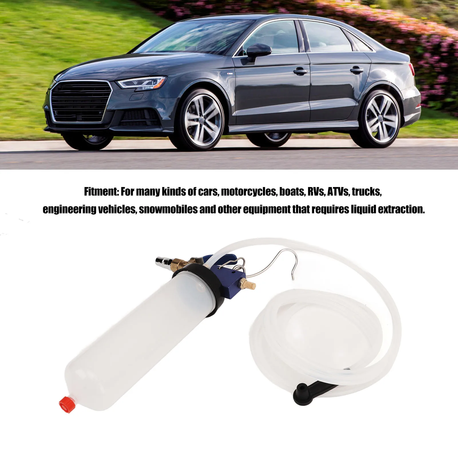 Pneumatic Brake Fluid Change Tool Highly Efficient Reliable Easy Use Power Steering Oil Change Replacement Tool for Car Motor