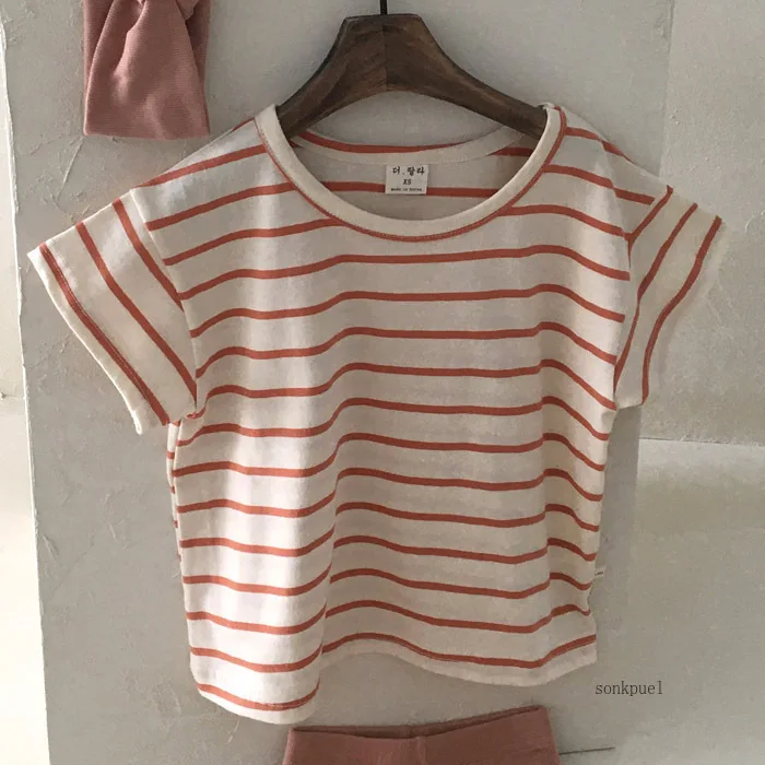 Baby Boy Stripe Shirt Summer Casual Short Bat Sleeve Kids Shirt for Boys Clothing Children Girls Sports Cotton Tops cotton t shirt