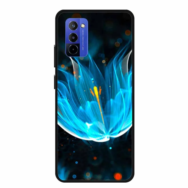 Shockproof Black Silicone Phone Case with Bumper Protection - Soft Back Cover 6.75