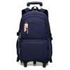 Children Backpack School Wheels Waterproof Backpack for School Teenager Boy Travel Backpack on Wheels Rolling School Bag Bookbag 2