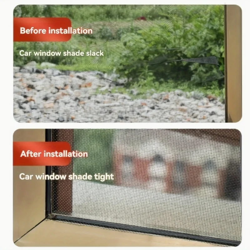 Silicone Rubber Window Sealing Strip - Wind and Mosquito Protection Tape with Mesh Cloth