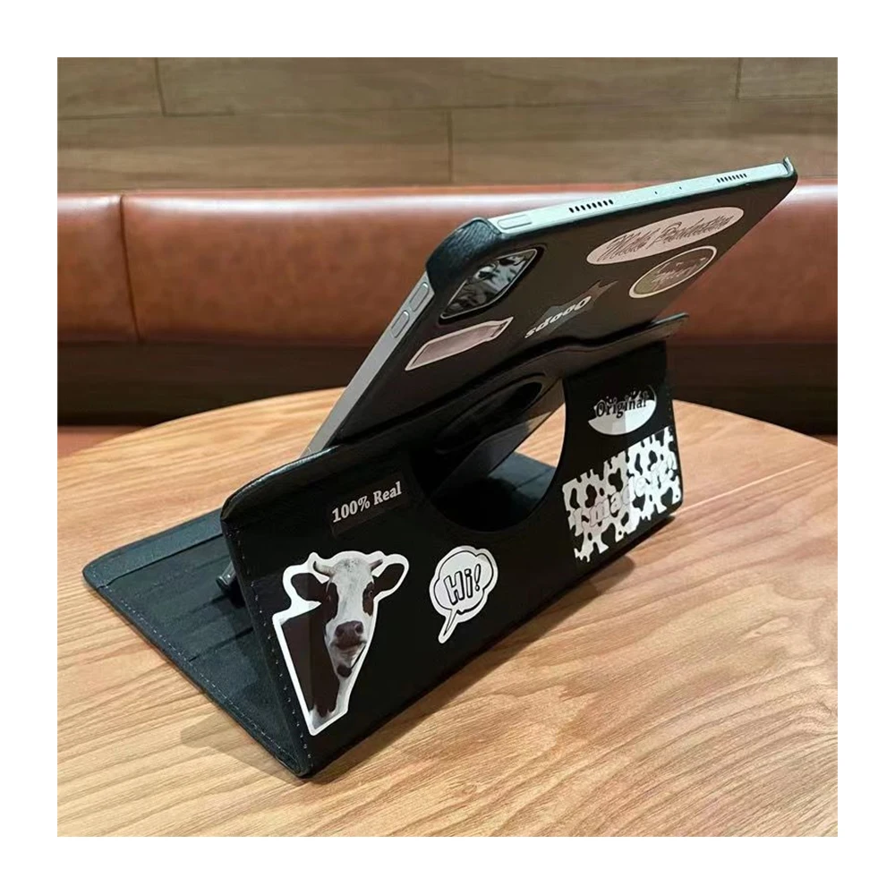 Per Ipad Air 5 Case Ins Cartoon Custodia In Pelle Di Mucca Carina Per Ipad 10Th Case 2023 9Th 8Th Ipad Pro 11 Mini 6 4 5 Custodia Ipad Cover