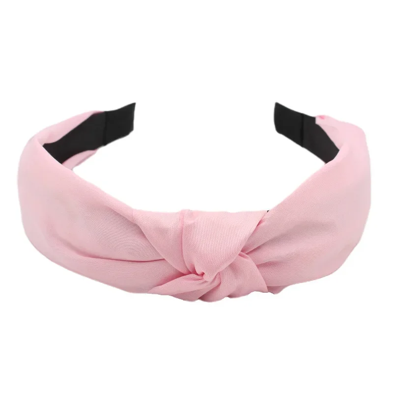 

New Elegant Solid Knot Hairbands for Women Girl's Headbands Wide Lady's Headwear Hair Accessories Faixa De Cabeça