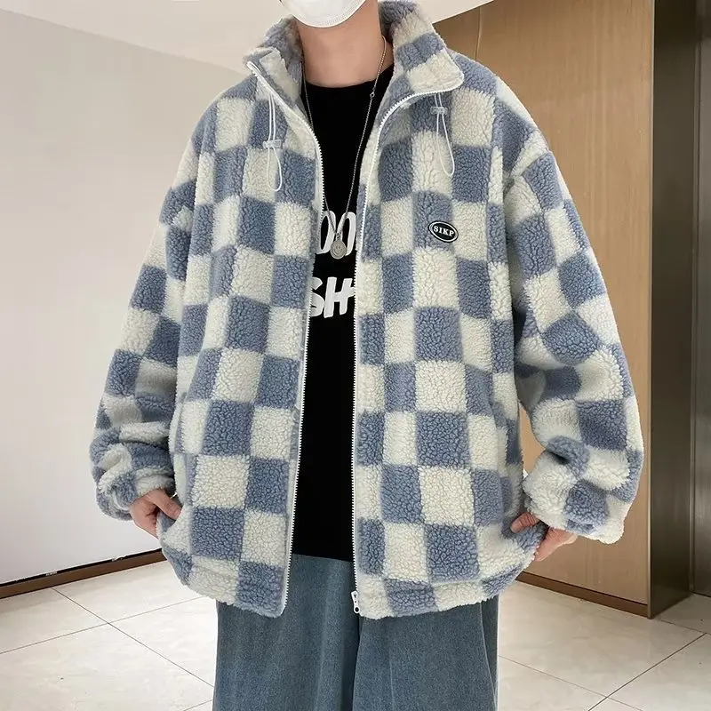 

Autumn And Winter New Plaid Jacket Men's Long-sleeved Shirt Casual Loose Jacket