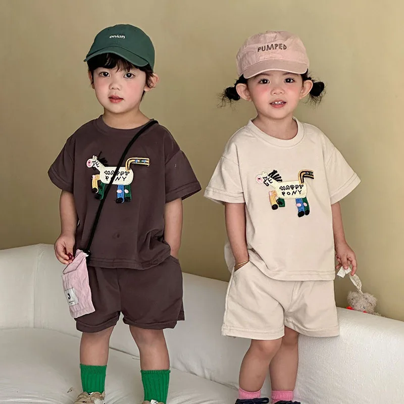 Cartoon Pony T-shirt Shorts Outfits 2