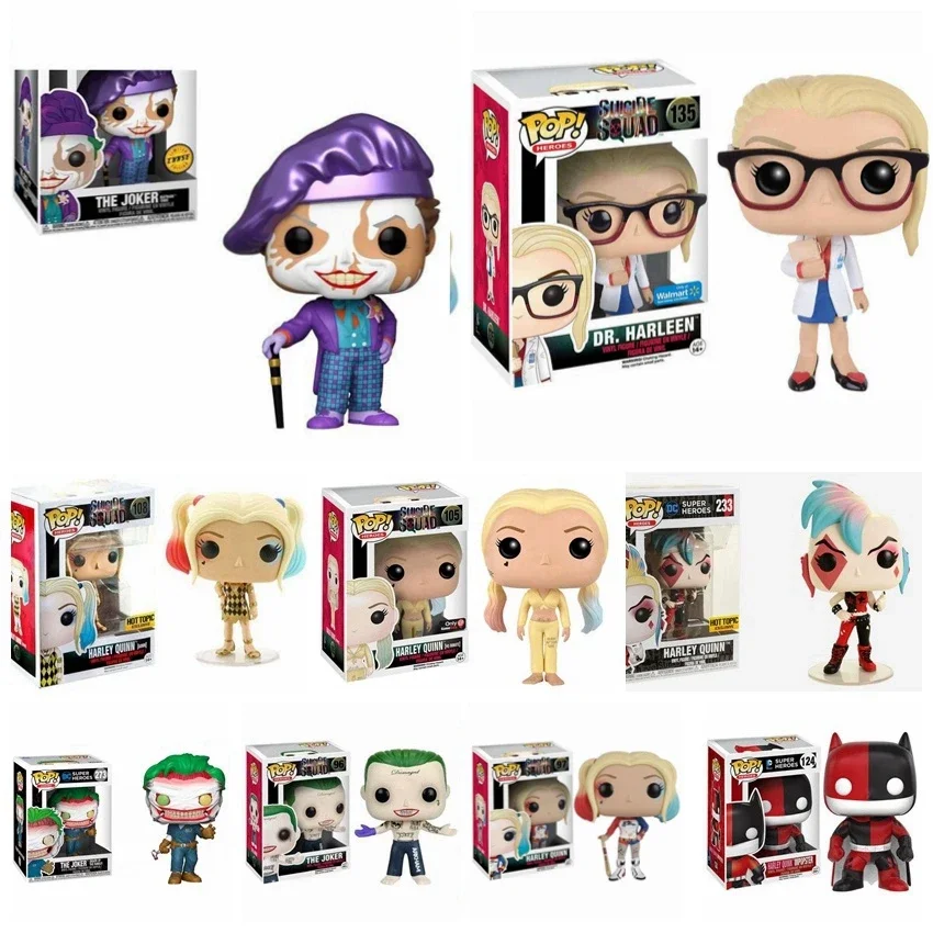 thumbnail image 2 of Funko POP Suicide Squad The Joker Batman 337# 124# 155# Harley Quinn 97# 135# 17 patrones Colección Modelo Figura de acción Juguetes, 2 of 5