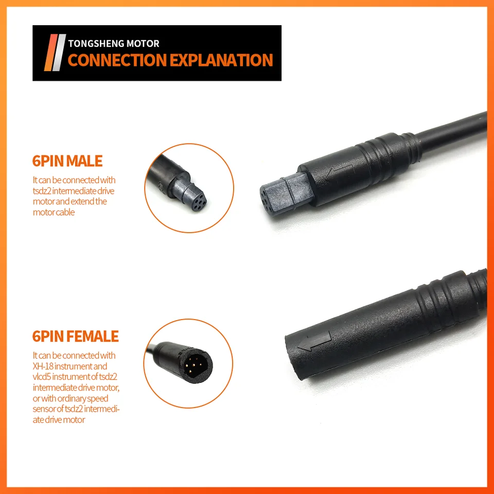 Speed Sensor Extension Cable For Tongsheng TSDZ2 Motor Bike Sport Kit