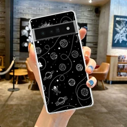 Starry Sky Shockproof Silicone Phone Case - Transparent Protective Cover - Pixel  3A XL (B1)
