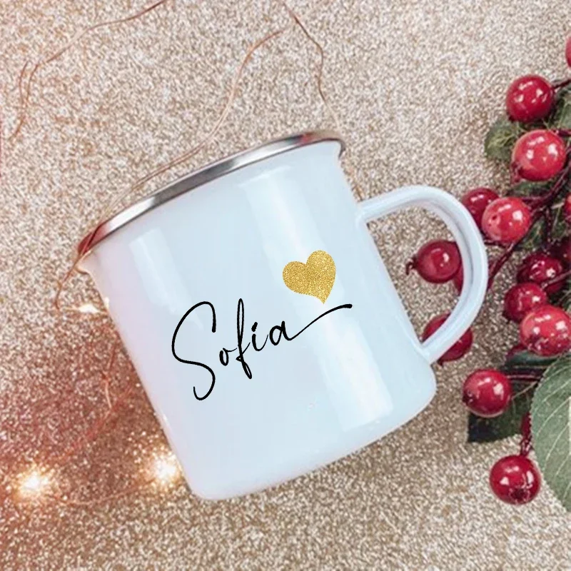 Customized Heart Personalized Name Mug - Perfect for Anniversaries, Weddings, Christmas, and Valentine’s Day Gifts