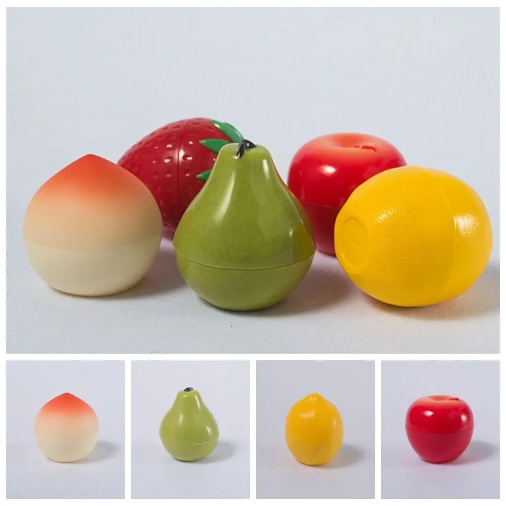 Cute Fruits Shape Face Cream Dispenser Box 30ml Empty Reusable Sample Bottles Plastic Portable Lotion Empty Bottle Girl