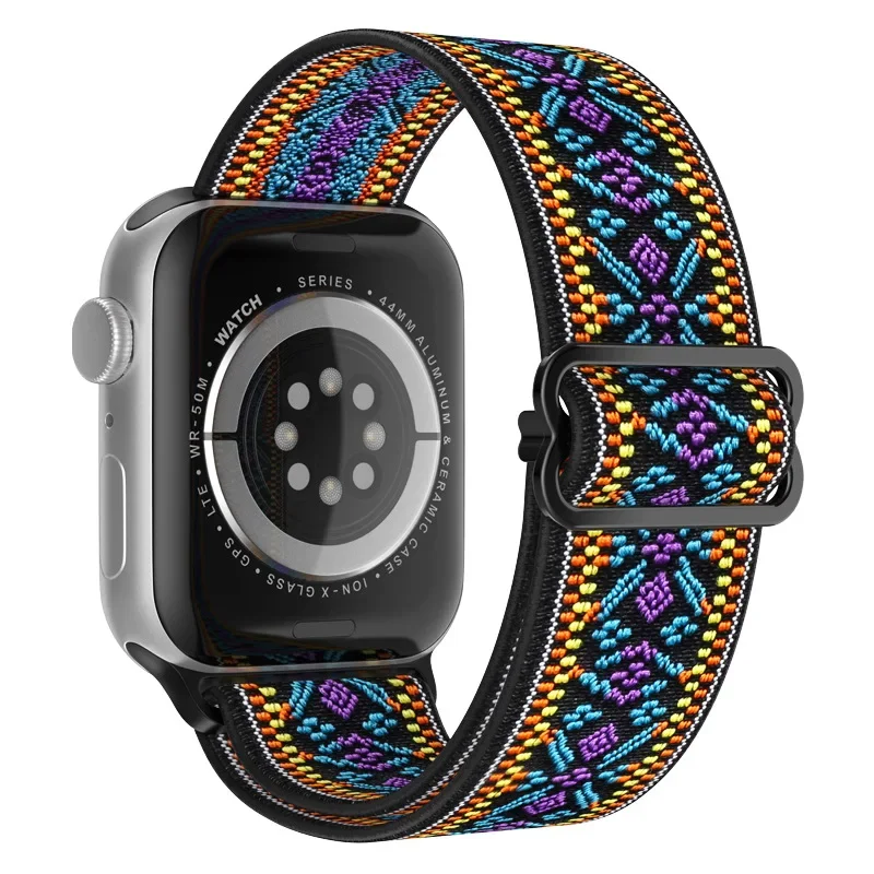 Bohemian Nylon Elastic Shiny Bracelet Strap