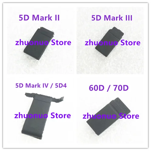 Nuova Porta Di Copertura Della Porta Della Batteria Base Inferiore In Gomma Per Parte Di Riparazione Della Fotocamera Digale Canon EOS 60D 70D - Foto 2