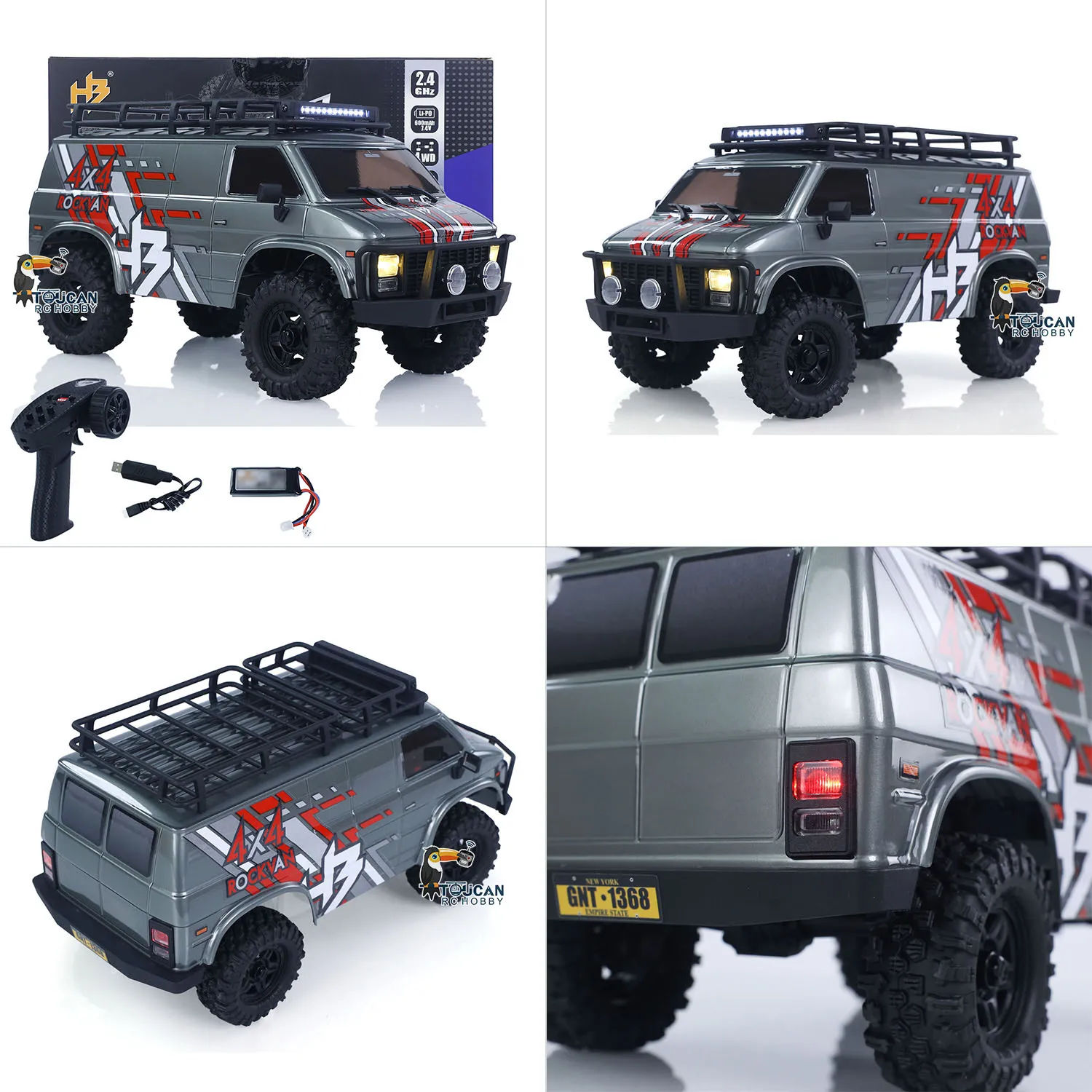 1/18 하비 플러스 CR18P 1810503 4륜구동 RC 락 크롤러 2단 변속 전기 오프로드 차량 포털 액슬 플라이스카이 무선 조종기