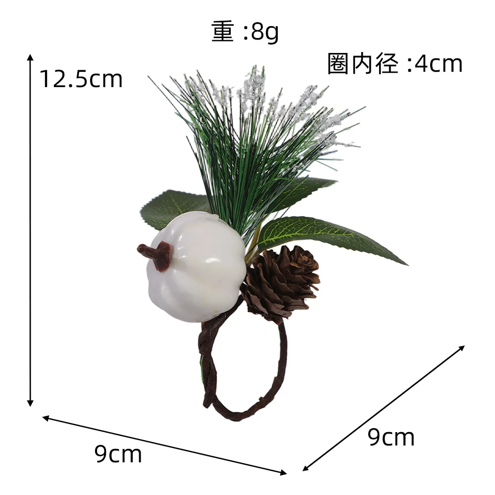 Christmas Napkin Buckle Napkin Holder Versatile Napkin Rings for 2026 New year Dinner Table Decor Christmas Supplies