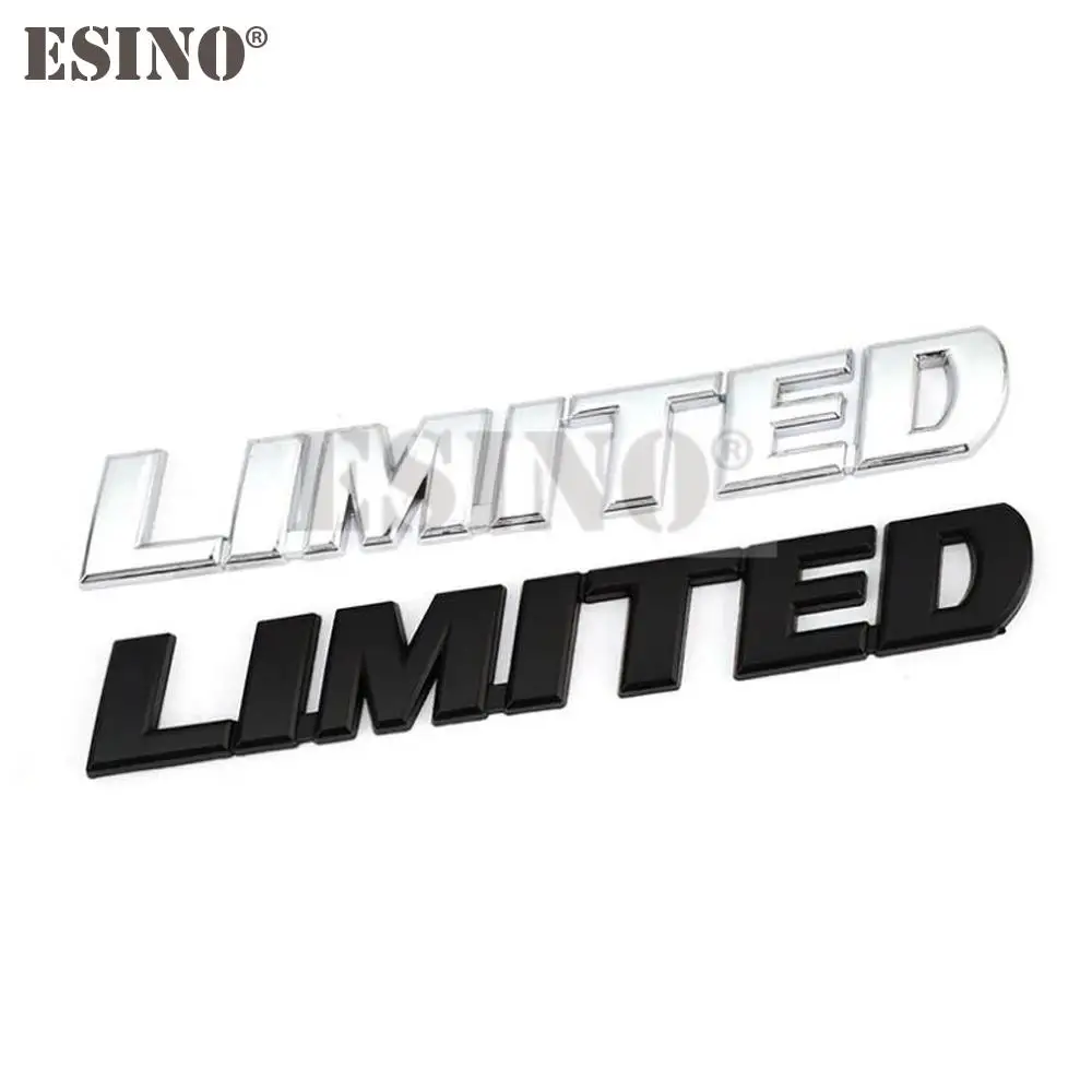 Car Styling 3D Metal Chrome Zinc Alloy Emblem Badge Limited Edition trunk Body Sticker Decal Fender Emblem Auto Accessory