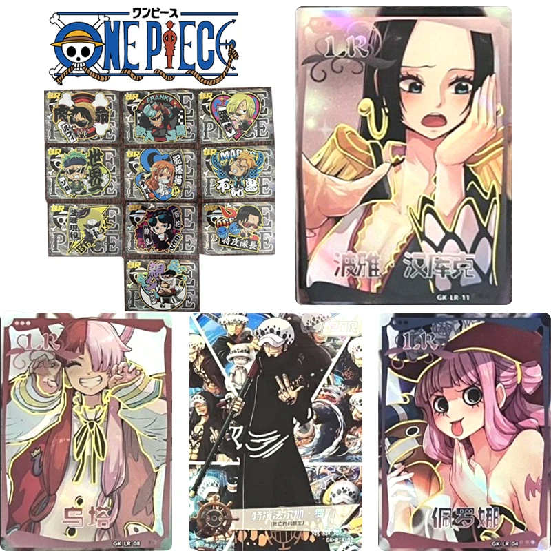 Crown Card One Piece Qr Ptr Lr Card Edward Newgate Trafalgar D. Water Law Rare Collection Card Christmas Birthday Gift Game Toys
