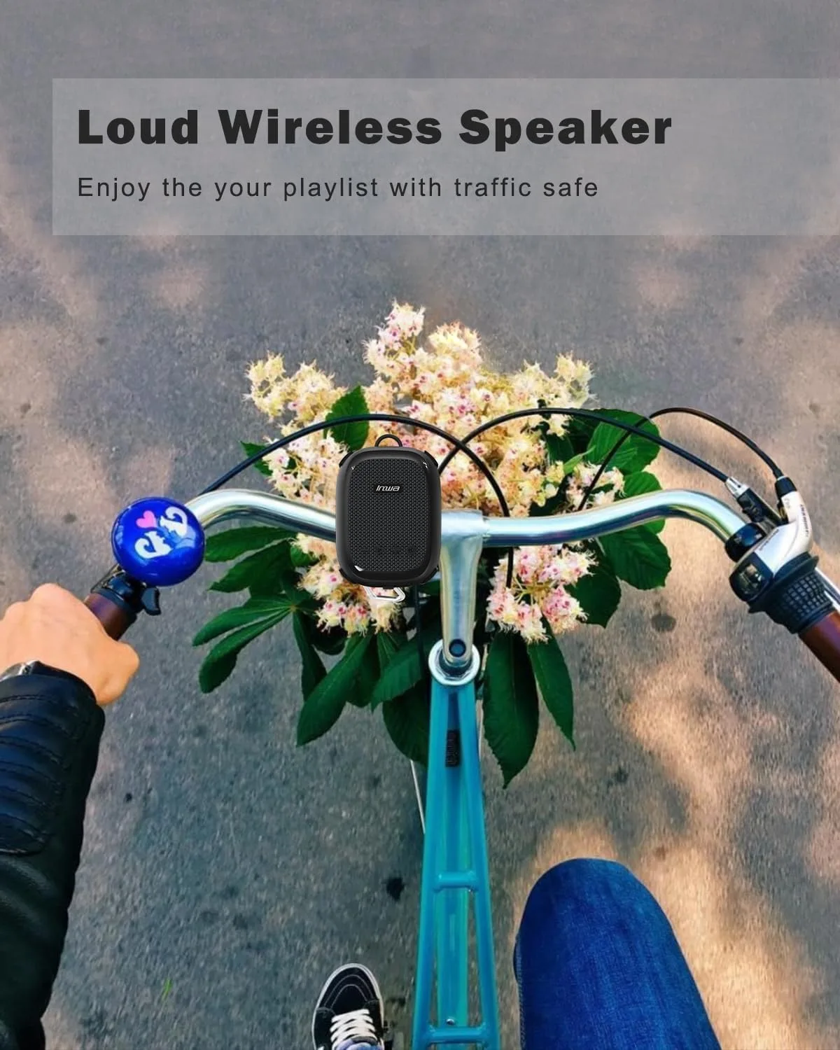 Bike Bluetooth Speakers Portable Mini TF Card Dual TWS Pairing Wireless Speaker with Mic Hardsfree for Cycling IP67 Waterproof