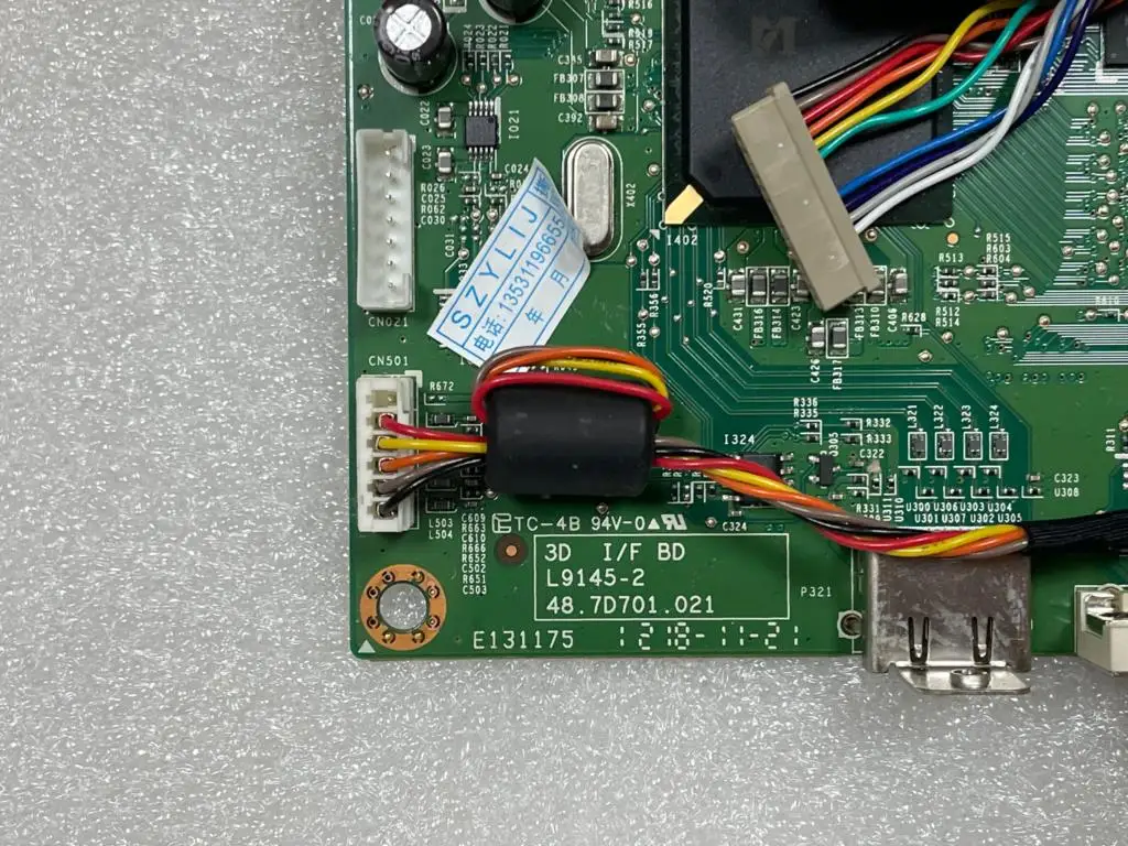 Nova Placa de Motorista Gd245hq 3d Gd245hq i f L91452 48.7d701. 021 3d Placa Principal - Imagem 3