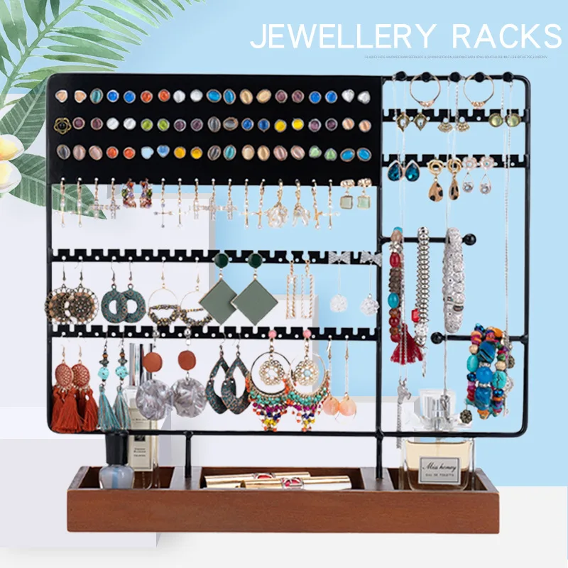 Earring Organizer and Jewelry Holder,5 Layer Earring Holder Organizer, 100  Holes Earring Stand Wood,Earring Display Stands for S - AliExpress