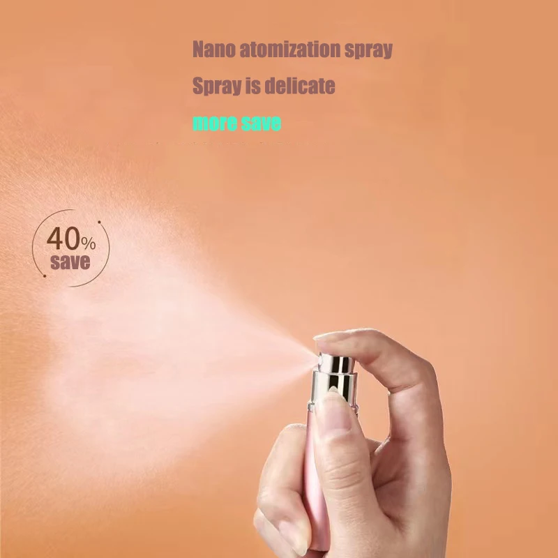 Perfume Refill Bottle 5ml 8ml Mini Portable Refillable Aluminum Atomizer Container Cosmetic Tool