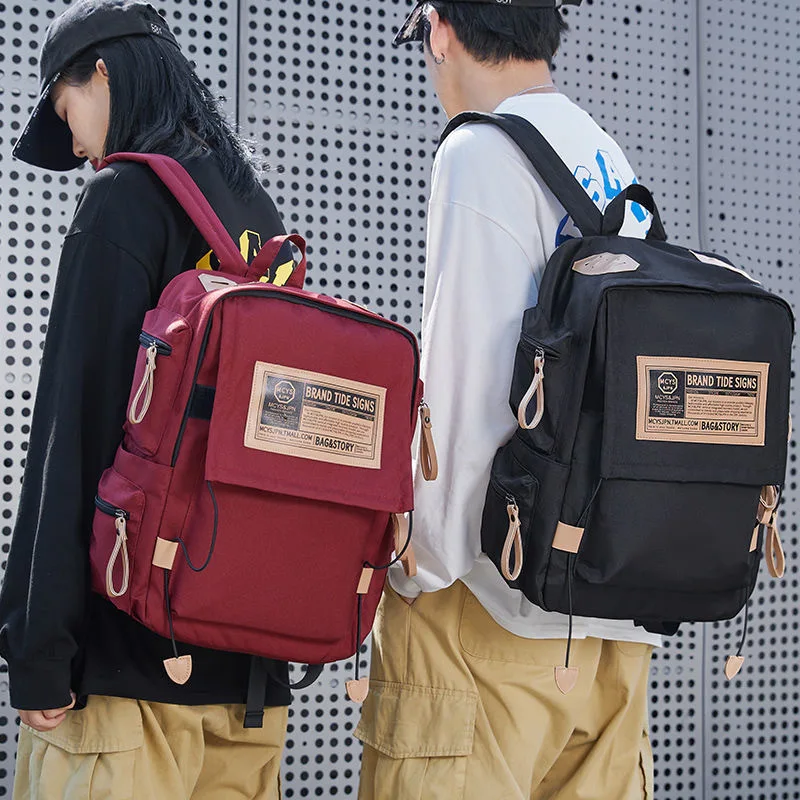 Large-capacity Fashion Fashion Travel Casual Japanese Korean Version of The Versatile Schoolbag for Men and Women