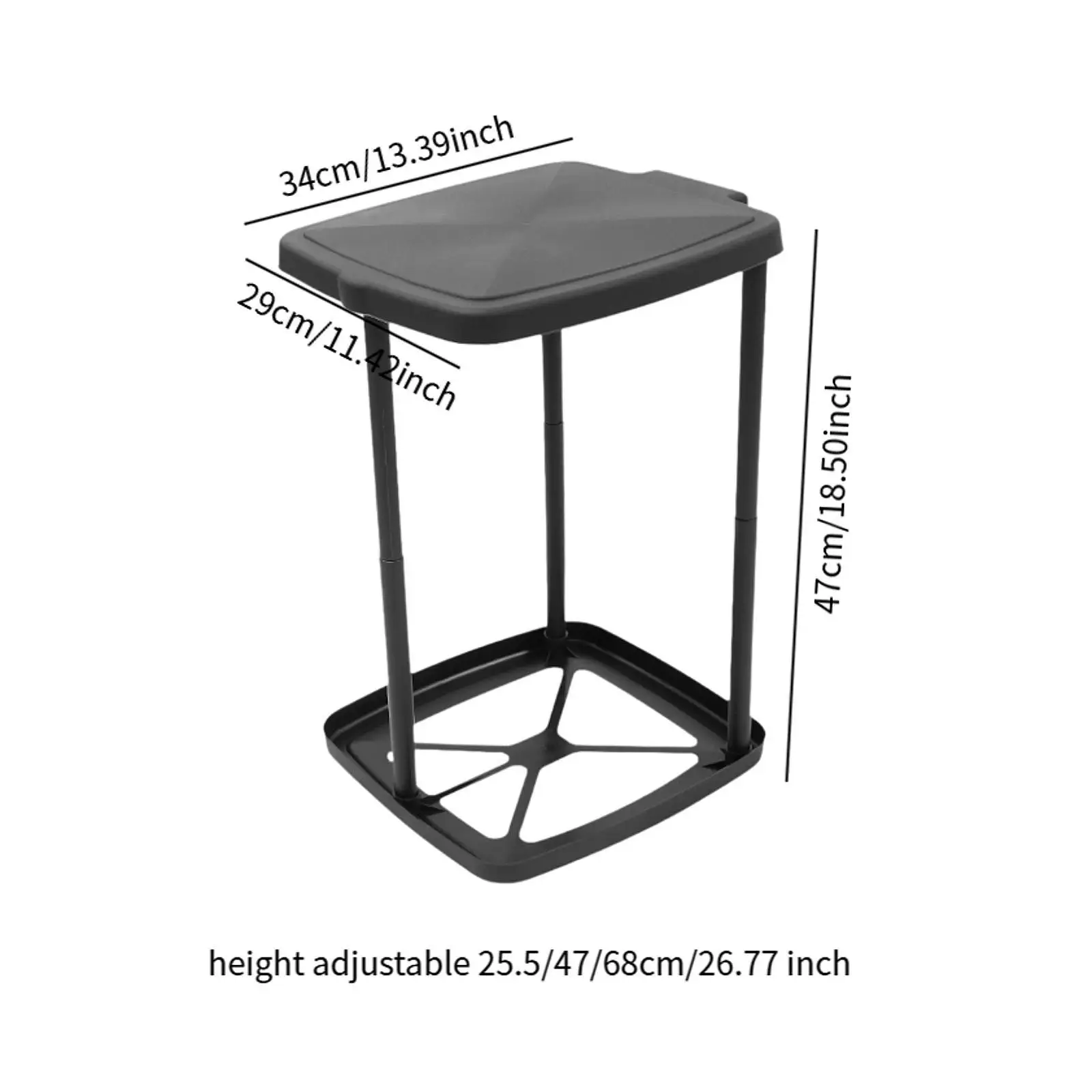 Portable Trash Bag Holder Foldable Garbage Bag Support Waste Bin for Home Kitchen Kitchen Countertop Trash Cans