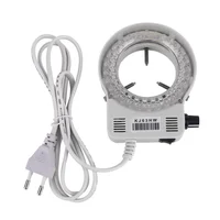 YIZHAN Microscope LED Ring Light Illuminator Lamp 56 LED Flexible Light Source Excellent Circle Light Camera Source EU US Plug 6