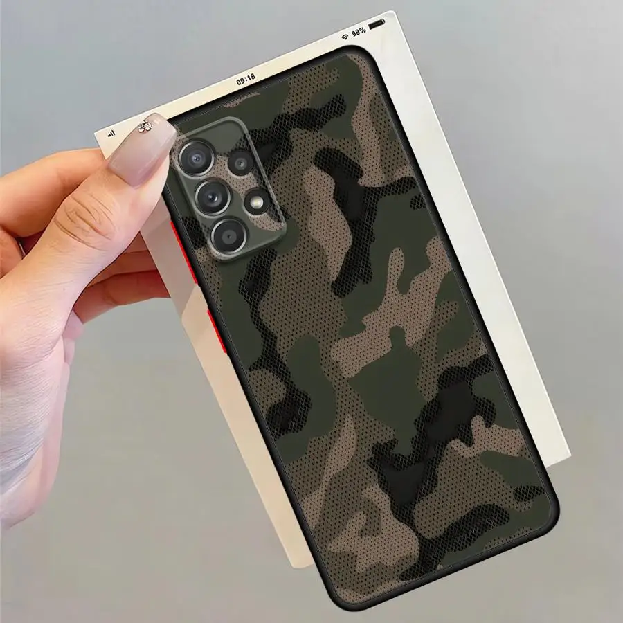 Camouflage Pattern Back Phone Cover Case