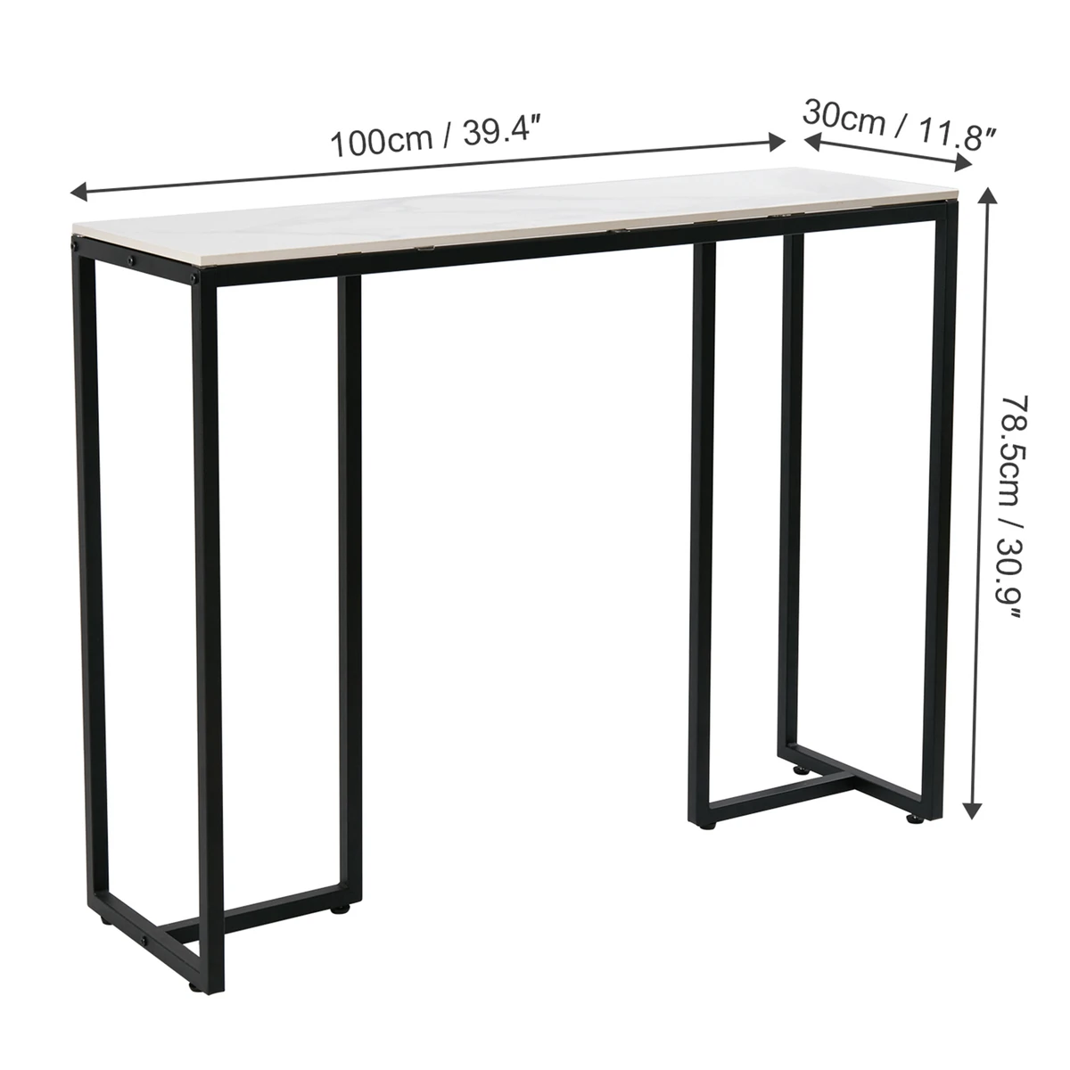 Light Luxury Modern Console Marble Living Room Sofa Tables Nordic Home Iron Sofa Table Furniture Bedroom Decoration — view 6