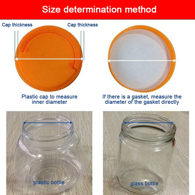 200Pcs Selbst-adhesive Schaum Druck Empfindliche Dichtung Kappe Futter Manipulationssicheren Dichtungen Liner Für Kosmetische Jar Flasche Topf 20mm-82mm – Detail 13
