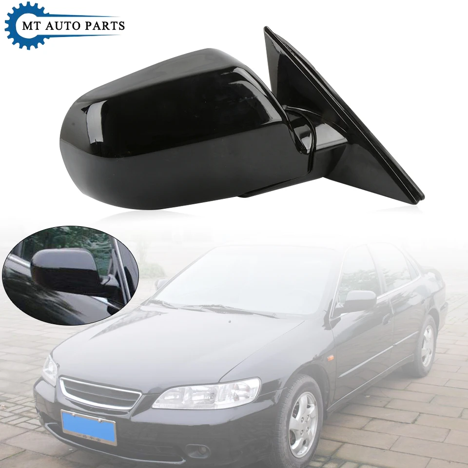 

Зеркало заднего вида для дверей и экшн-камер HONDA ACCORD 1998, 1999, 2000, 2001, CF9, CG1, CG5, 3 вывода, черного цвета, в сборе