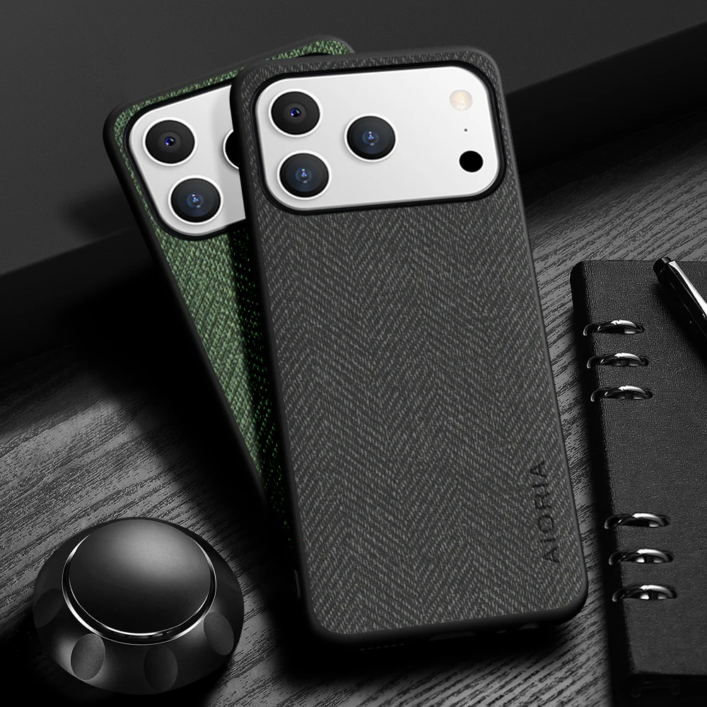 Elegant Leather Wood Grain Phone Case - Simple, Lightweight, and Durable Design