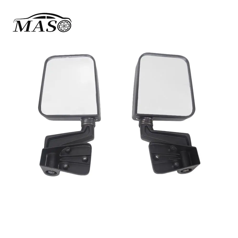 1 Pair Manual Rearview Mirror For Jeep Wrangler TJ 1996 1997 1998 1999 2000-2006 Front Left Right Door Rear View Side Mirrors