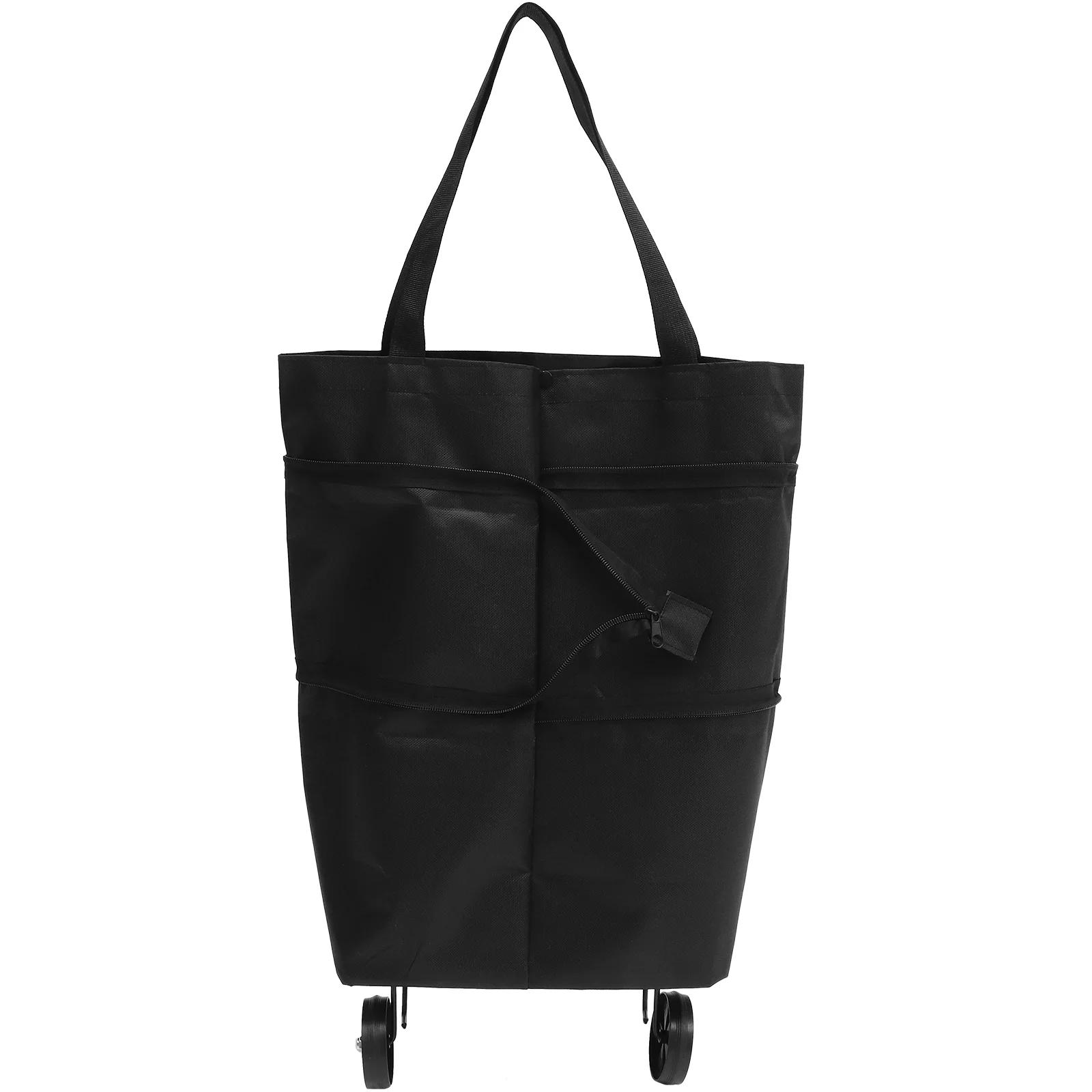 

Foldable Shopping Portable Cart with Wheels Lightweight Storage Bag Reusable Grocery Bag for Daily Outdoor Shopping Storage