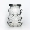 High Flint Glass Bear Jar with Metal Lug 100ml 180ml 250ml 300ml Bear Shaped Honey Jar MOQ1000 Custom Available Inbox Us 6